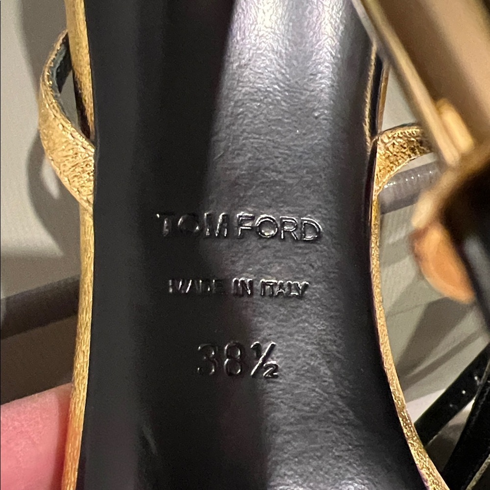 Tom Ford Metallic Gold Heels - Picture 7 of 8